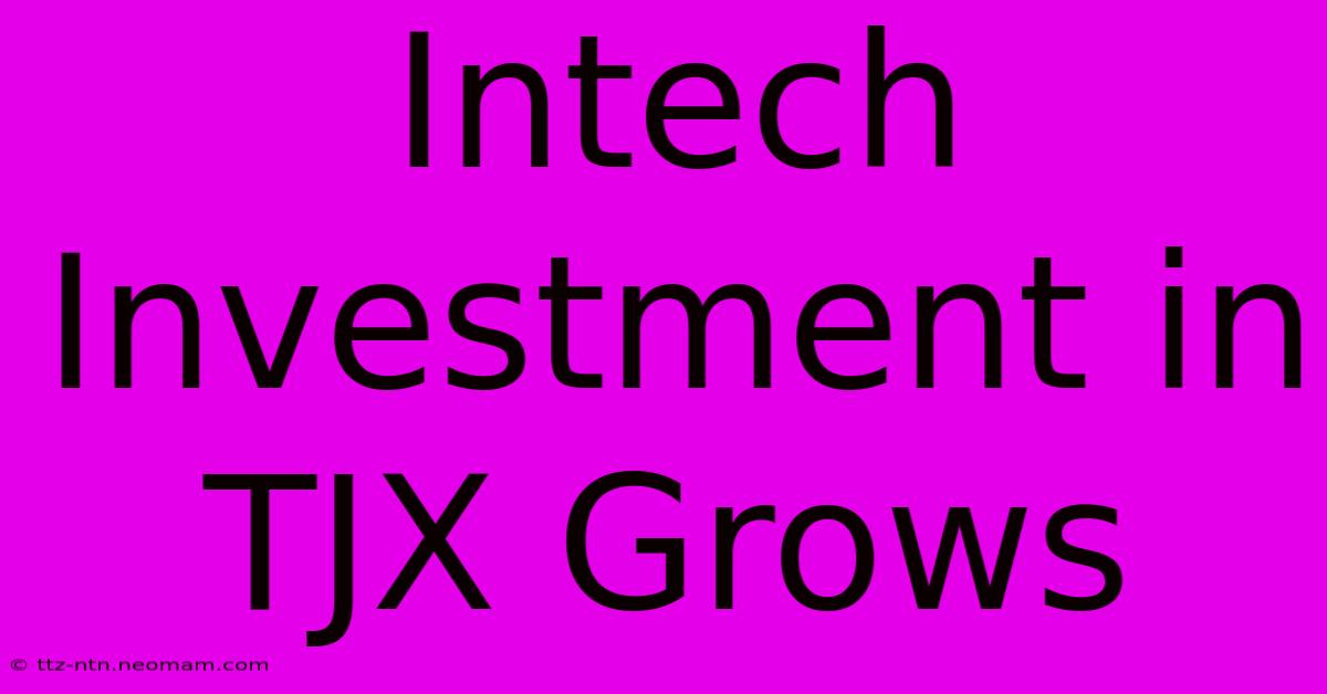 Intech Investment In TJX Grows