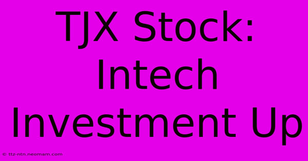 TJX Stock: Intech Investment Up